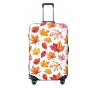 Novastar Copertura protettiva per bagagli, morbida stampa con foglia d'acero rossa, per valigie da 63-71 cm