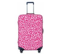 Novastar Copertura protettiva per bagagli, morbida stampa leopardata rosa, per valigie da 56-61 cm