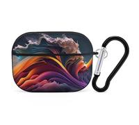 Novastar Custodia compatibile con Airpods Pro di seconda generazione, custodia carina compatibile con Airpods Pro, custodia colorata con movimento astratto onda compatibile con custodia AirPods Pro 2