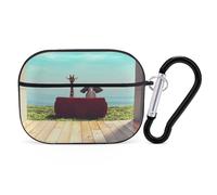 Novastar Custodia compatibile con AirPods Pro di seconda generazione, custodia carina compatibile con AirPods Pro, Elehpant e una giraffa che guarda il mare, compatibile con custodia AirPods Pro 2