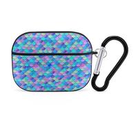 Novastar Custodia compatibile con Airpods Pro di seconda generazione, custodia carina compatibile con AirPods Pro, custodia compatibile con Airpods Pro, custodia blu viola arcobaleno compatibile con