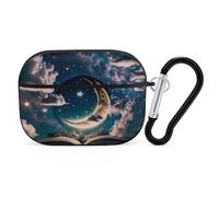 Novastar Custodia compatibile con AirPods Pro di seconda generazione, custodia carina compatibile con Airpods Pro, custodia artistica con cielo stellato e luna compatibile con custodia AirPods Pro 2