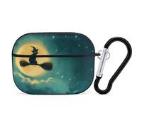 Novastar Custodia compatibile con Airpods Pro di seconda generazione, custodia carina compatibile con AirPods Pro, custodia per Halloween con gatto nero compatibile con custodia AirPods Pro 2
