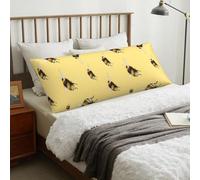 Novastar Federa per cuscino per il corpo - divertente calabrone giallo morbida e confortevole federa per cuscino con cerniera, federa per cuscino per il corpo 50 x 137 cm