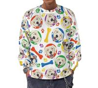 Novastar Labrador Retriever 1004 - Felpa con cappuccio da uomo, a maniche lunghe, stile 2, M