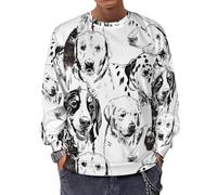 Novastar Labrador Retriever, felpa da uomo con cappuccio a maniche lunghe casual, Stile 38, L