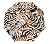 Novastar Ombrello compatto per pioggia, ombrello da viaggio con zebra ad acquerello, portatile, 3 ombrelli piccoli, pieghevoli, per donne e uomini, con elementi essenziali da viaggio