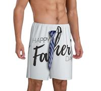 Novastar Pantaloni da pigiama da uomo, pantaloncini comodi per la festa del papà, pantaloncini da pigiama da uomo, pantaloncini da salotto da uomo, Nero, XXL