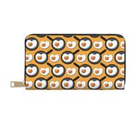 Novastar Portafogli sottili in pelle per donne e uomini, carini Love Fried Egg Card Wallet per donne e uomini con cerniera