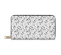 Novastar Portafogli sottili in pelle per donne e uomini, con stampa di simboli matematici, per donne e uomini, con cerniera