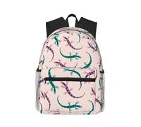 Novastar Zaino da viaggio per computer portatile per uomo e donna - Boemia graziosa lucertola geco _ uno zaino leggero con cinghie regolabili, zaino da spiaggia resistente all'acqua, zaino da viaggio