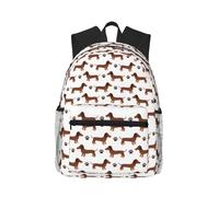 Novastar Zaino da viaggio per computer portatile per uomo e donna, cucciolo di cane bassotto n. 1006, zaino leggero con cinghie regolabili, zaino da spiaggia resistente all'acqua, zaino da viaggio con