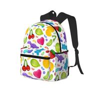 Novastar Zaino da viaggio per computer portatile per uomo e donna, motivo caramelle gommose, per lavoro, con cinghie regolabili, zaino da spiaggia resistente all'acqua, zaino da viaggio con scomparto