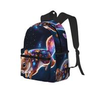 Novastar Zaino da viaggio per computer portatile per uomo e donna - Zaino colorato a forma di scoiattolo con cinghie regolabili - Zaino da spiaggia impermeabile con scomparto per