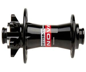 NOVATEC Front Disc hub, Old 100 mm, for 15 mm Through axle, 32H/14G, Black, w/Sealed Bearings, w/o 15 mm Thru axle, w/o QR, AM Packing