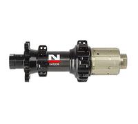 NOVATEC MTB Carbon discbrake hub, Straight Pull 4in1, Rear, 4 Sealed Bearings, Black, Alloy axle 12x142, 24 Holes, Alloy Cassette Body Shimano 11s (w/Spacer for 10s), Box