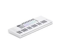 Novation Launchkey Mini 37 White MK4 Controller a tastiera USB MIDI | Bianco, USB, 37 tasti mini, 16 pad con aftertouch polifonico, schermo OLED, modalità Scale e Chord, arpeggiatore, MIDI