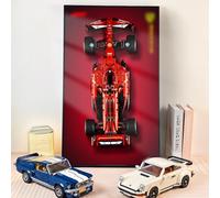 NOVDA Cornice da esposizione per Lego Technic Ferrari SF-24 F1, 75 x 45 cm, espositore per Lego 42207, supporto da parete per appassionati di Lego