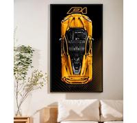 NOVDA Cornice espositiva per Lego Technic McLaren P1, 75 x 45 cm per supporto auto per Lego 42172 (senza modello)