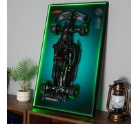 NOVDA Lavagna da parete con display LED RGB compatibile con Lego Technic 42171, 75 x 45 cm, cornice con telecomando, 20 colori, 22 modalità di luce, dimmerabile e controllo della velocità (senza