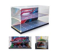NOVDA Scatola di visualizzazione acrilica compatibile con 10 modelli F1 Speed Champions 77242-77251, vetrina da collezione e esposizione antipolvere 51×24×26cm(Modello Non Incluso)