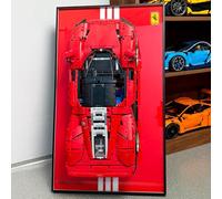 NOVDA Supporto da parete per display compatibile con Daytona SP3, modello 42143, 75 x 45 cm, telaio in alluminio, montaggio a parete per camera/ufficio/sala da collezione (modelli non inclusi)