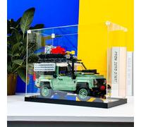 NOVDA Vetrina acrilica per Lego Icons Classic Defender 90 10317, Vetrina antipolvere per Lego 10317, dimensioni: 40 x 20 x 30 cm (modello non incluso)