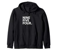 Nove Cinque Four Codice Area 954 Fort Lauderdale Florida Felpa con Cappuccio