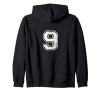 Nove NONO Numero Felpa con Cappuccio