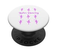 Nove signore che ballano dodici giorni di Natale PopSockets PopGrip Adesivo