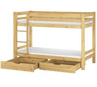 Nove varianti letto castello per bambini per materassi 90x200 in Pino V-60.09-09