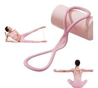 Novealcrbe Resistance Bands, Exercise Strap with Handles for Fitness, Arms, Chest Extension Strap, Full Body Yoga Drawstring, Figure 8 Exercise Band for Women Men (Pink 25 lbs)