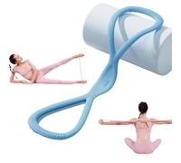 Novealcrbe Resistance Bands, Exercise Strap with Handles for Fitness, Arms, Chest Extension Strap, Full Body Yoga Drawstring, Figure 8 Exercise Band for Women Men (Blue 25 lbs)
