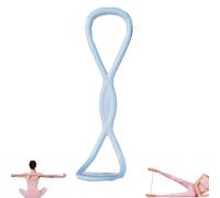 Novealcrbe Resistance Bands, Novealcrbe Figure 8 Resistance Bands, Luminousdo Resistance Band for Women Men, Yoga Resistance Band for A Sexy Back in Just 10 Minutes/Day (Blue25lbs)