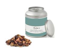Novecento Tè® | Infuso Olivello Spinoso in Foglie - 90 Gr | Tisana di Olivello, Mela, Ibisco, Rosa Canina | Miscela Frutta Olivello e Petali Fiori Sfusa Latta Metallo