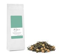 Novecento Tè® | Tè Verde Sencha in Foglia e Mandorle - 90 Gr | Verde Sencha Mandorle Caramello Zenzero | Miscela Tè Verde Mandorle Spezie in Sacchetto
