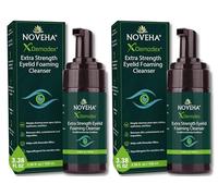 NOVEHA Demodex, schiuma detergente per palpebre, formula extra forte, olio dell'albero del tè, lavaggio quotidiano per ciglia, demodex, MGD, occhi di porcile, irritazioni degli occhi e secchezza della