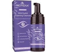 NOVEHA Detergente schiumogeno per palpebre alla lavanda e all'olio di tea tree, sapone idratante ipoallergenico per ciglia e palpebre, per demodex, MGD, occhi di porcile, irritazioni oculari e pelle