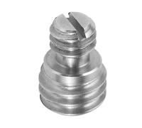 NovelGoal Adattatore a vite filettato maschio in acciaio inossidabile CNC da 1/4" treppiede treppiede accessori per fotocamera gabbia per fotocamera (B)