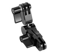 NovelGoal Adattatore di montaggio per casco con rotazione a 360° Magic Arm Supporto per telefono compatibile con GoPro staffa per fotocamera (nero)