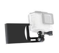 NovelGoal Adattatore di montaggio per interruttore cardanico Piastra in alluminio compatibile con DJI MOZA Stabilizzatore d'azione Selfie Maniglia Supporto per fotocamera sportiva
