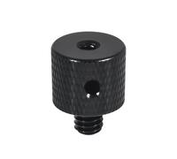 NovelGoal Adattatore in alluminio da 1/4-20 a M4-0,7, viti di conversione per treppiede, accessori per fotografia con fori laterali rinforzati (da M4 femmina a 1/4 maschio)