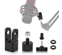 NovelGoal Adattatore per supporto microfono, rotazione a 180 °, adattatore per braccio microfono da 1/4 e 3/8 viti, tubo di prolunga per treppiede per fotocamera, braccio di supporto per proiettore