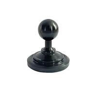 NovelGoal Base adesiva a sfera in lega di alluminio, base magnetica da 17 mm, supporto magnetico per auto, supporto per telefono cellulare, supporto GPS, accessori (nero)