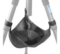 NovelGoal Borsa per treppiedi, resistente sacco di sabbia ponderato con 3 scomparti/cinghie a gancio e anello, treppiede sandbag amaca stabilizzatore adatto a tutti i treppiedi (nero)