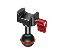 NovelGoal Braccio magico a doppia testa con testa a sfera da 20 mm NATO morsetto per slitta a freddo 1/4 vite staffa universale mano magica per fotocamera DSLR staffa gabbia (testa a sfera NATO)