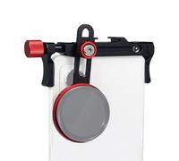 NovelGoal Clip di estensione della scarpa fredda della parte superiore del telefono della lega di alluminio con foro della vite 1/4 del supporto del filtro del telefono 37MM/17MM accessorio adattatore