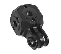 NovelGoal Convertitore per montaggio su base treppiede da 1/4" 3/8" fori versatile mini cubo magico compatibile con adattatore a sfera per fotocamera DSLR GoPro (Cube A)