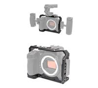 NovelGoal Custodia protettiva in alluminio per fotocamera compatibile con Z5/Z5II/Z6/Z6II/Z6III/Z7/Z7II, telaio di espansione con foro per vite da 1/4" e slitta fredda per impugnatura stabilizzatore