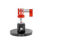 NovelGoal D66 Base Magnetica Ventosa Supporto Fotocamera Adattatore Compatibile con GoPro 12 11 10 per Auto Photo Vlog (con viti regolabili, rosso)